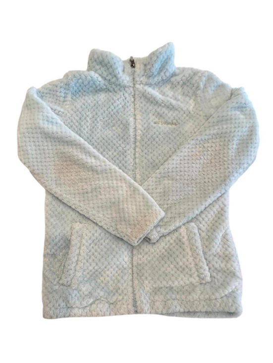 Columbia Other - Columbia Jacket Youth Fire Side Sherpa Large 14-16 Full Zip Baby Blue